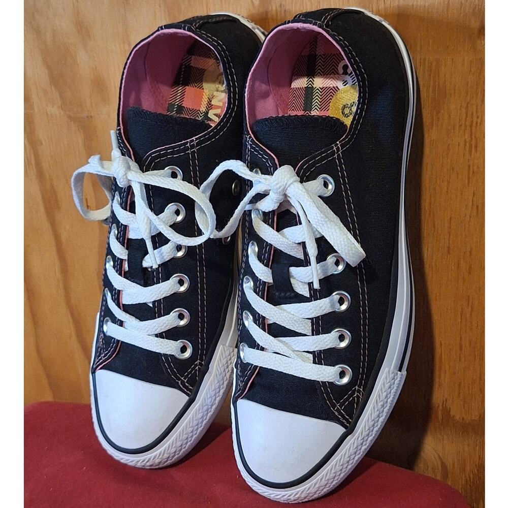Converse All Star Sneakers  8 W/ 6 M Black Canvas Streetwear Skater Athleisure - Picture 2 of 8